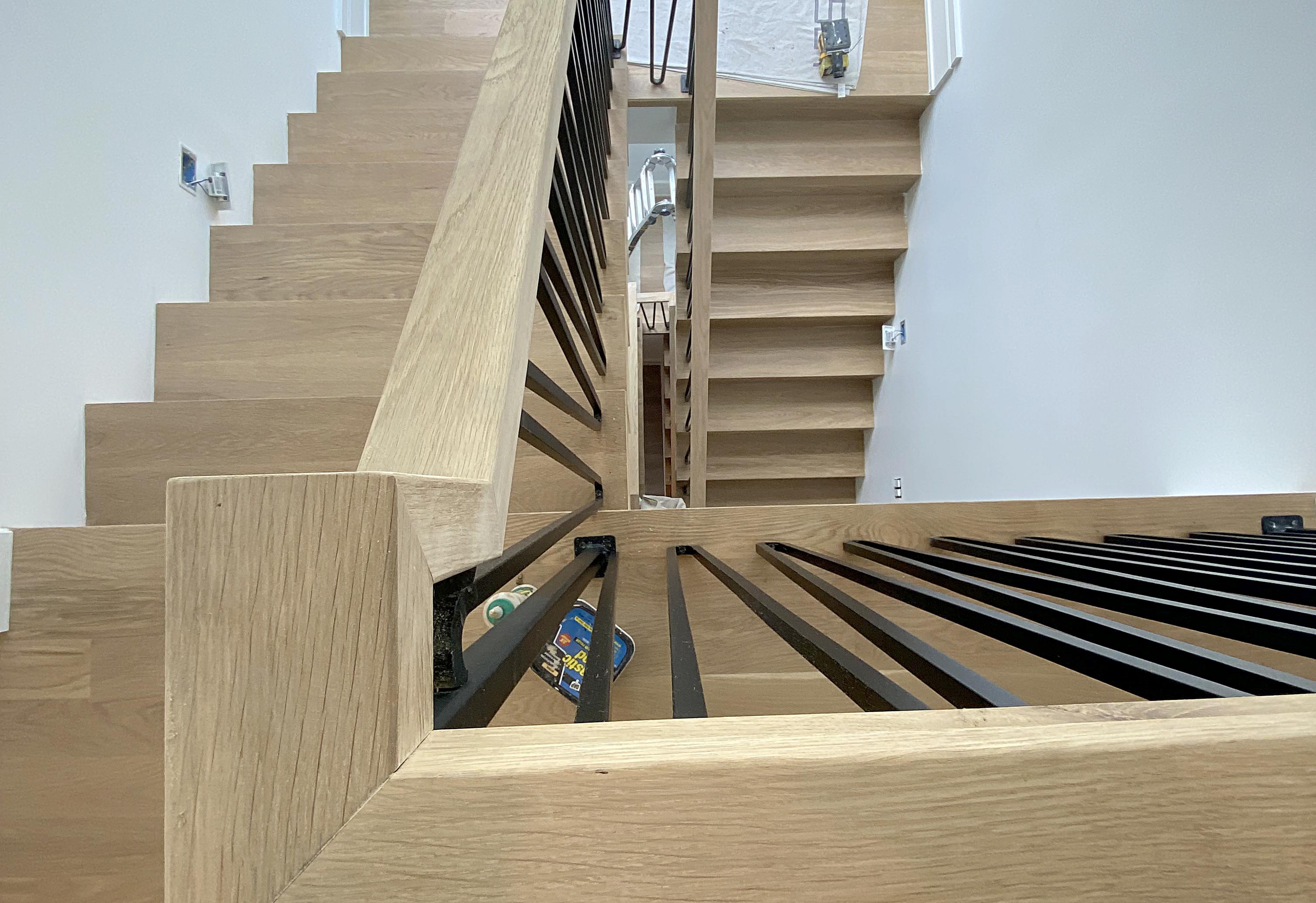 Custom wood stair gallery