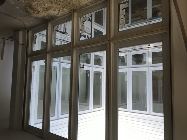 Crown molding and trim detail